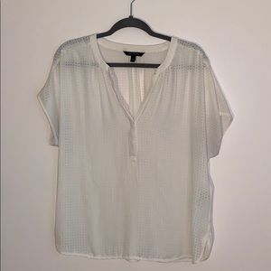 Banana Republic Cream Blouse Size Medium